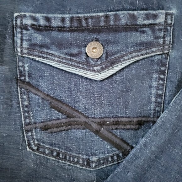 T.K. Axel Blue Jeans Men's 32x30 Denim Stretch Boot Cut Pants NWT - Picture 3 of 6